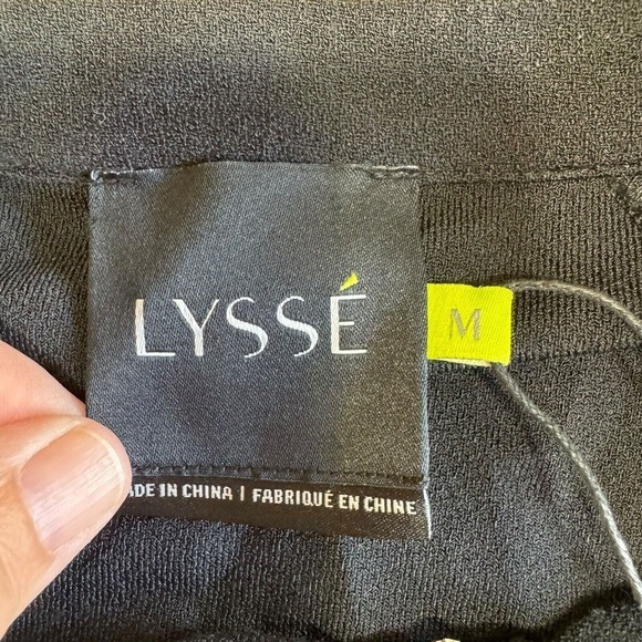Lysse Women's Black Zip-Front Jacket Size Medium Drawstring Hem - Picture 6 of 13